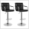 Barkruk met armleuning zwart set van 2 stuks