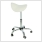 ergonomic saddle stool white side view