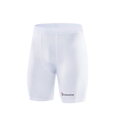 Gladiator compressiebroek wit voorkant