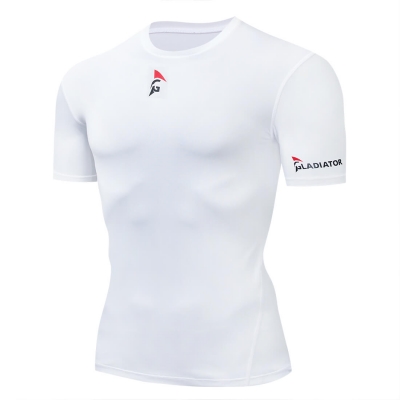 Gladiator compressieshirt wit voorkant 