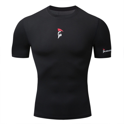 Gladiator compressieshirt zwart voorkant 