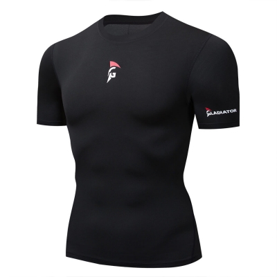 Gladiator compressieshirt zwart voorkant 