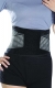 Super Ortho Medidu rugbrace met baleinen (Zwart) met zilveren naden