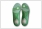 pair of solelution football insoles bottom view