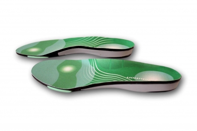 pair of solelution football insoles side view