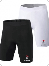 gladiator sports mens compression shorts black and white together