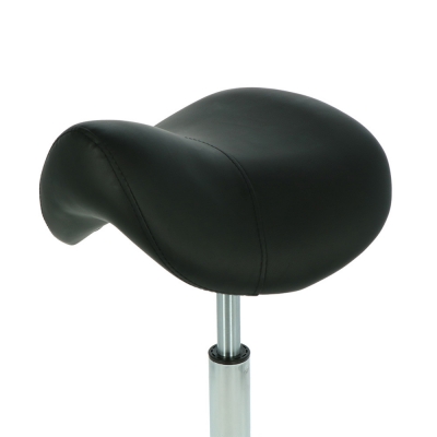 seat of the ergolution ergonomic saddle stool