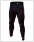 gladiator sports compression tights long black and red front view