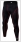 gladiator sports compression tights long black and red