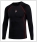 gladiator sports long sleeve compression top black with red front view
