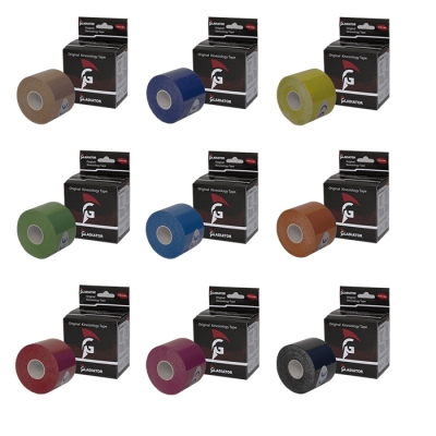 gladiator sports kinesiology tape (per roll) in all colors including casing