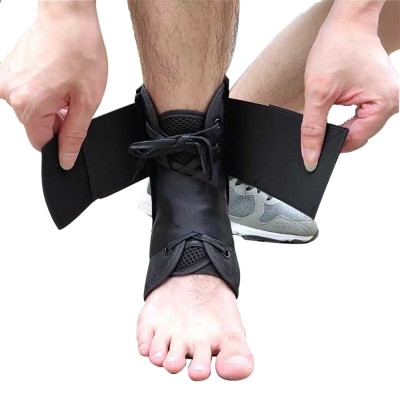 gladiator sports lightweight ankle support with straps fastening strap