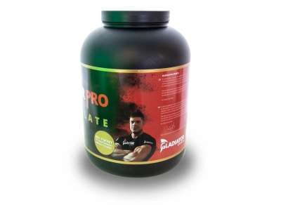 gladiator sports protein powder top view