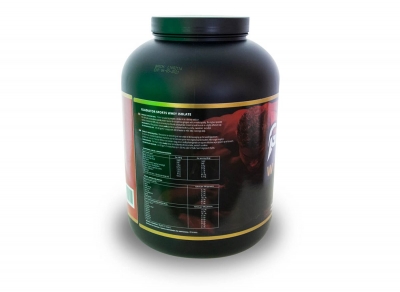 gladiator sports protein powder back view