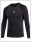 gladiator sports long sleeve compression top black with red
