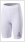 gladiator sports womens compression shorts white front view