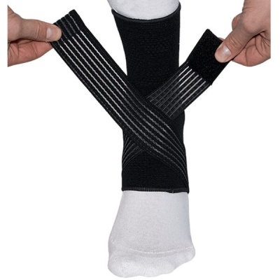 put on the medidu premium ankle support