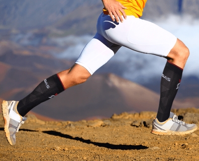 gladiator sports compression stockings long worn by athlete