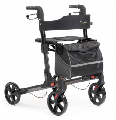 MultiMotion Rollator Lichtgewicht Dubbel Opvouwbaar Antraciet