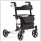 MultiMotion Rollator Lichtgewicht Dubbel Opvouwbaar Zilver