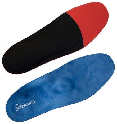 solelution arch collapsed foot insoles back view