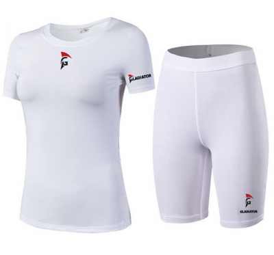 Gladiator Compressie broek en shirts wit dames